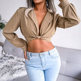 Kolainema Collar Knotted Shirt