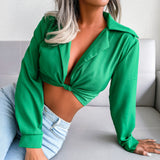 Kolainema Collar Knotted Shirt