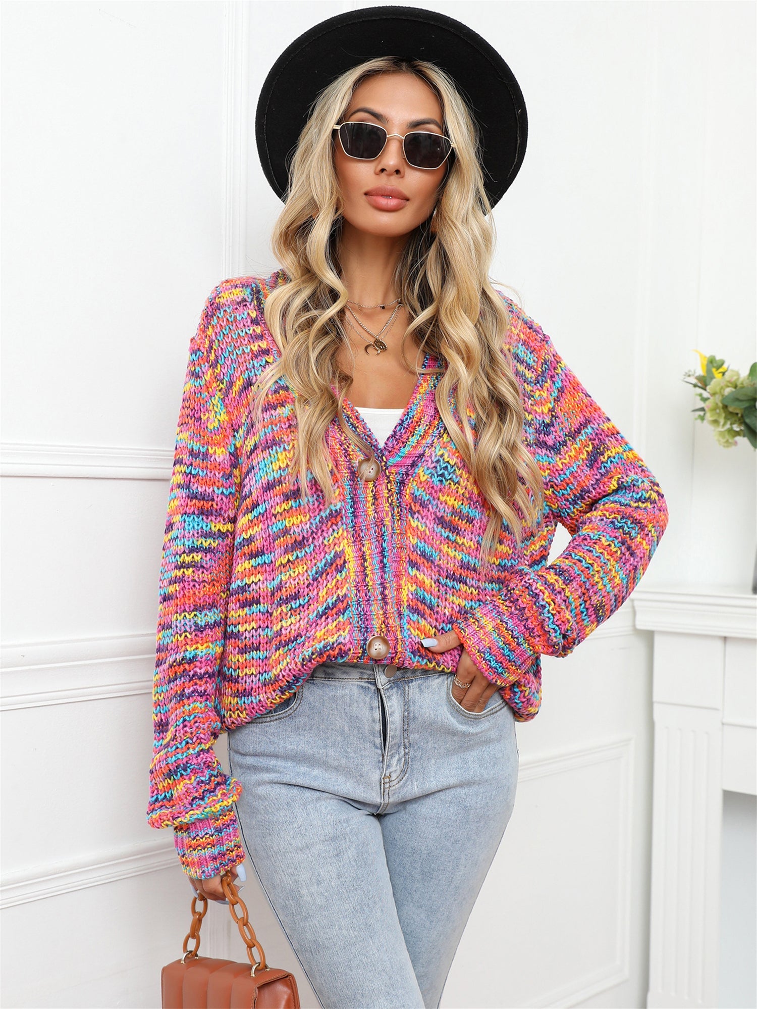 Hannah Rainbow Cardigan