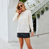 Laching Shoulder-Button Sweater