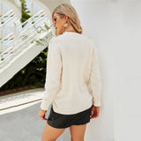 Laching Shoulder-Button Sweater