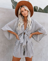 Striped One-Piece Shorts